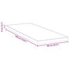 vidaXL Matratzenauflage Wei&szlig; 90 x 190 cm Jacquard-Stoff
