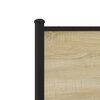 vidaXL Metallbett ohne Matratze Sonoma-Eiche 120x200 cm