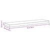 vidaXL Schweberegal Wei&szlig; 90x23,5x3,8 cm MDF