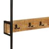 vidaXL Kleiderst&auml;nder mit Rollen 90x35x190 cm Massivholz Mango Eisen