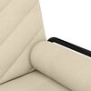 vidaXL Schlafsofa mit Armlehnen Creme Stoff