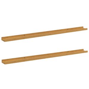 vidaXL Wandregal 2 stk. Beige 115 x 9 x 3 cm Holzwerkstoff