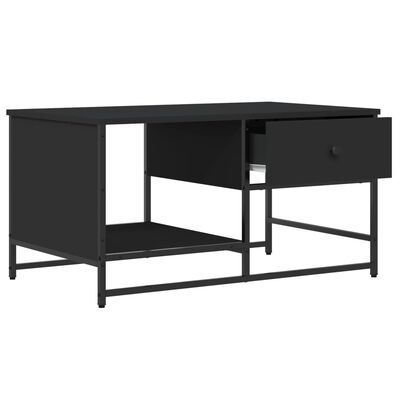 vidaXL Couchtisch Schwarz 85,5x51x45 cm Holzwerkstoff