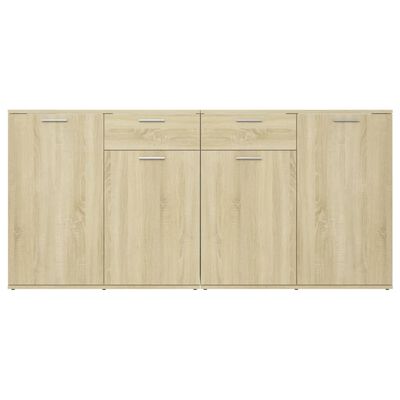 vidaXL Sideboard Sonoma-Eiche 160x36x75 cm Holzwerkstoff