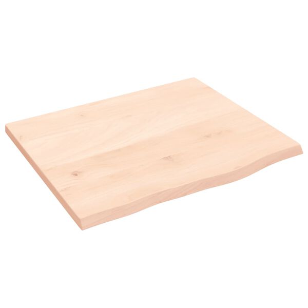 vidaXL Wandregal 60x50x2 cm Massivholz Eiche Unbehandelt