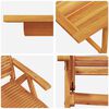 vidaXL Garten Essgruppe 7 pcs Braun Akazie Massivholz