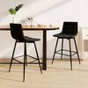 vidaXL Barhocker 2 Stk. Schwarz Samt