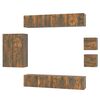 vidaXL 8-tlg. TV-Schrank-Set R&auml;uchereiche Holzwerkstoff