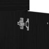 vidaXL Badezimmerm&ouml;bel-Set 3 pcs Schwarz Eichen-Optik Holzwerkstoff