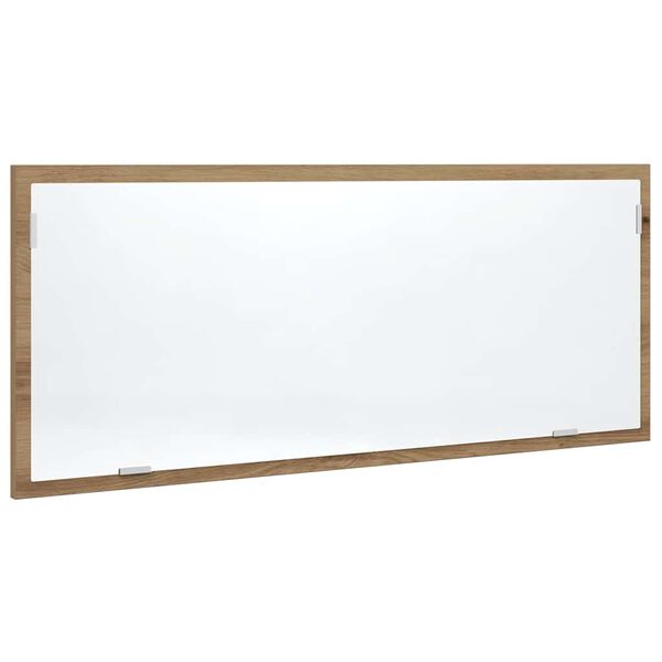 vidaXL LED-Badspiegel Artisan-Eiche 100x8,5x37 cm Holzwerkstoff