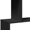 vidaXL Raumteiler-B&uuml;cherregal 5 Etagen Schwarz 70x24x161 cm