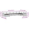 vidaXL Sofagarnituren 8 pcs Natur Massivholz Akazie