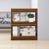 vidaXL B&uuml;cherregal/Raumteiler Braun Eichen-Optik 60x30x72 cm