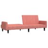 vidaXL Schlafsofa 2-Sitzer Rosa Samt