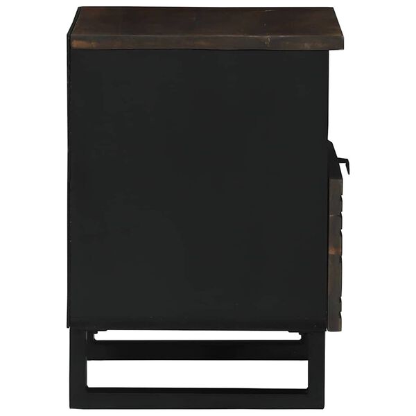 vidaXL Nachttisch Walnuss 40 x 33 x 46 cm Massivholz Akazie