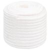 vidaXL Mehrzweck-Allzweckseil 18 mm 50 m Wei&szlig; PP 1995 kg Max. Traglast