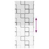 vidaXL Duschrollo 110x240 cm Stoffbreite 106 cm