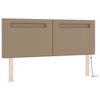 vidaXL Boxspringbett mit Matratze Cappuccino 140 x 200 cm Kunstleder