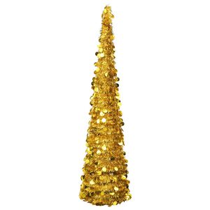 vidaXL K&uuml;nstliche Weihnachtsb&auml;ume PET Gold