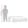 vidaXL Kindersofa Braun 90x53x30 cm Samt