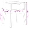 vidaXL Nachttisch Grau 40x40x56 cm Holzwerkstoff