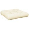 vidaXL Palettenkissen 2-tlg. Creme Stoff