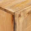 vidaXL Highboard mit Speicher Braun 90 x 33 x 75 cm Massivholz Mango
