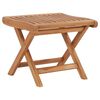 vidaXL Klappbarer Fu&szlig;hocker 46,5&times;49&times;41,5 cm Massivholz Teak
