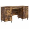 vidaXL Schreibtisch Ger&auml;ucherte Eiche 142,5 x 50 x 75 cm Holzwerkstoff