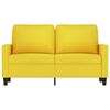 vidaXL 2-Sitzer-Sofa Hellgelb 120 cm Stoff