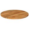 vidaXL Tischplatte &Oslash; 80x2,5 cm Rund Massivholz Mango