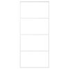 vidaXL Schiebet&uuml;r ESG-Glas und Aluminium 90x205 cm Wei&szlig;