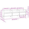vidaXL TV-Schrank Sonoma-Eiche 150x30x44,5 cm Holzwerkstoff