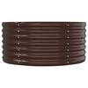 vidaXL Hochbeet Verzinkter Stahl 152x80x36 cm Braun