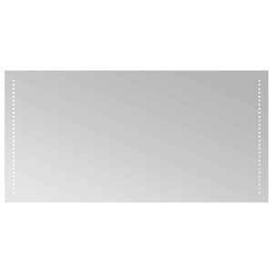vidaXL LED-Badezimmerspiegel Transparent 100 x 50 cm Geh&auml;rtetes Glas