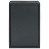 vidaXL Safe Box mit Schloss Dunkelgrau 35 x 31 x 50 cm Stahl