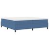 vidaXL Plattformbettgestell Blau 200 x 200 cm Stoff