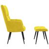 vidaXL Relaxsessel mit Hocker Senfgelber Samt