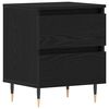 vidaXL Nachttisch Schwarz Eichen-Optik 40 x 35 x 50 cm Holzwerkstoff