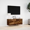 vidaXL TV-Wandschrank mit LED-Beleuchtung R&auml;uchereiche 100x31x35 cm
