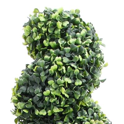 vidaXL Künstlicher Buchsbaum mit Topf Spiralform Grün 89 cm