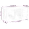 vidaXL Gartenbox 117x50x55 cm Eukalyptus Massivholz