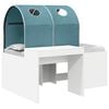 vidaXL Bett mit Tunnel 4 pcs Artisian Eiche und Hellblau Holzwerkstoff