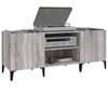 vidaXL Plattenschrank Grau Sonoma 121x38x48 cm Holzwerkstoff