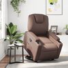 vidaXL Relaxsessel mit Aufstehhilfe Braun Kunstleder