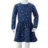 Kinderkleid mit Langen &Auml;rmeln Marineblau 92