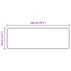 vidaXL Teppich Druck Creme 200 x 50 cm Polyester und PVC
