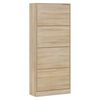 vidaXL Schuhschrank Sonoma-Eiche 63x24x147 cm Holzwerkstoff
