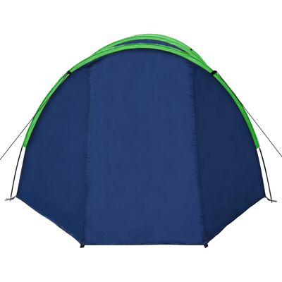 vidaXL Campingzelt 4 Personen Marineblau/Grün