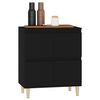 vidaXL Sideboard Schwarz 60x35x70 cm Holzwerkstoff